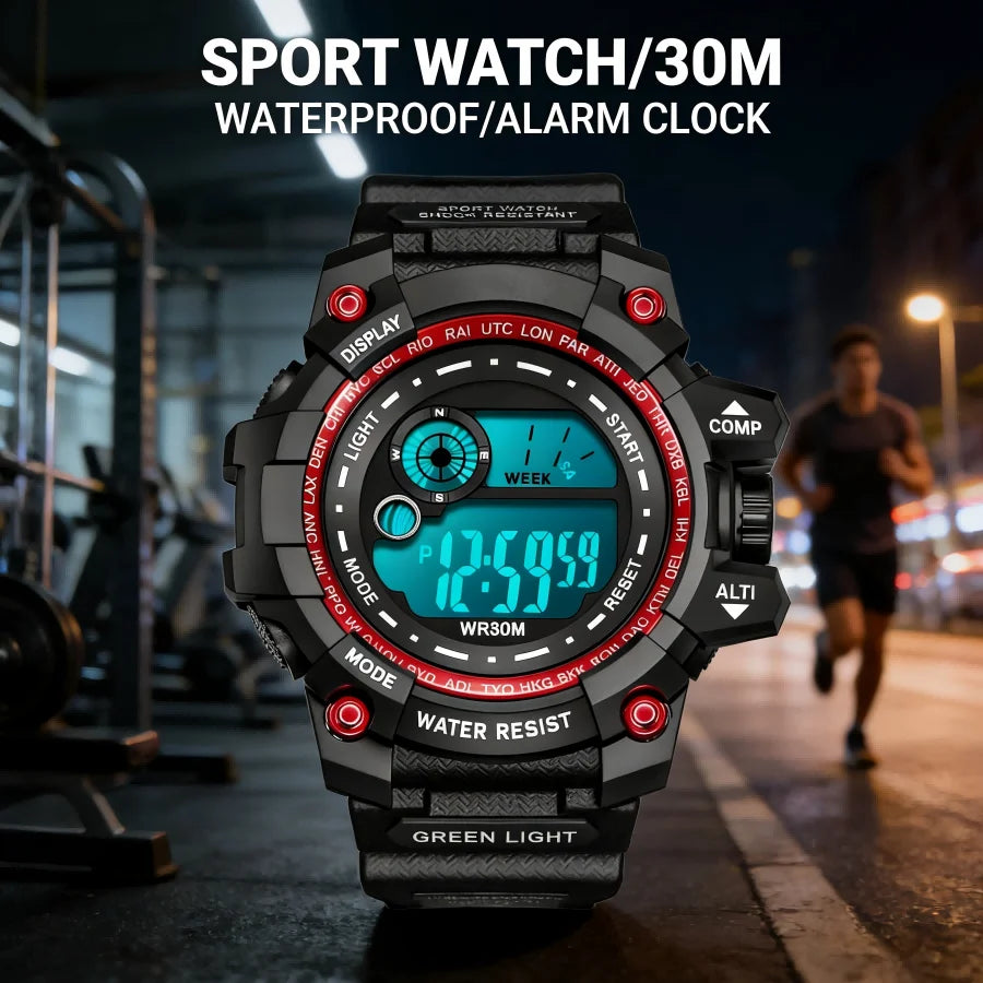 Reloj Digital LED MAYZHISU Deportivo Resistente al Agua