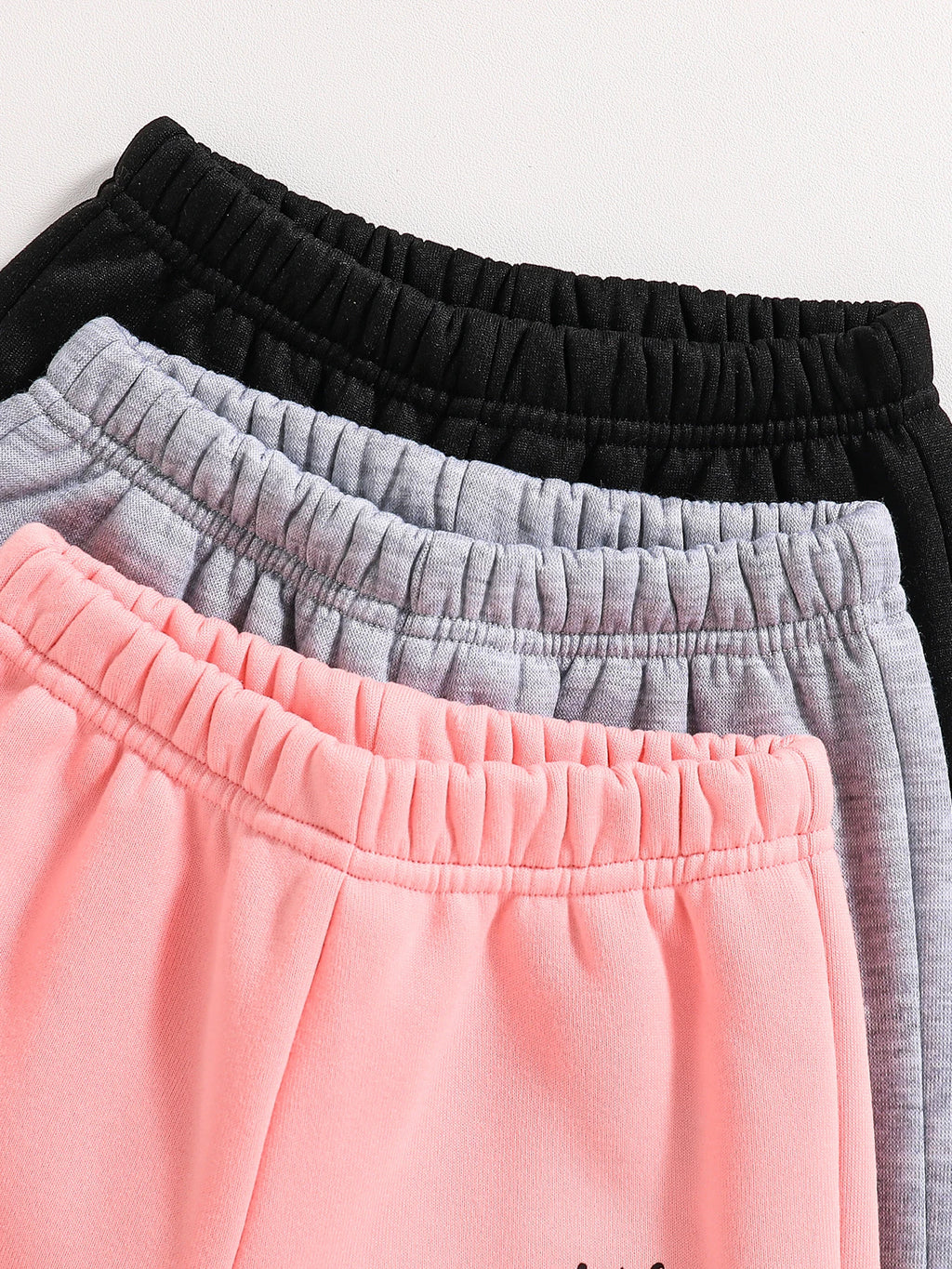 Conjunto de 3 pares de pantalones deportivos de punto para niños y niñas, ropa informal de otoño