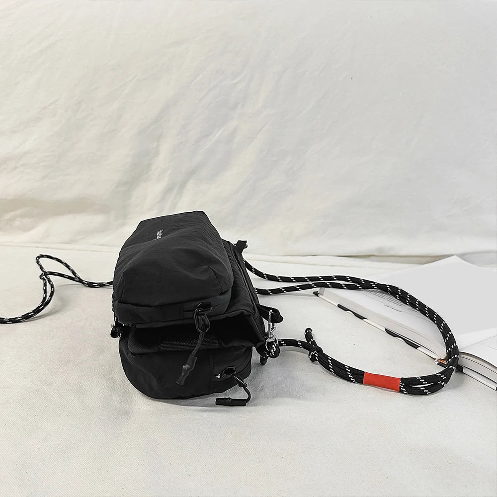 Diseño de bolso de hombro pequeño para deportes portátiles al aire libre, bolso para taza de agua, bolso cruzado, bolso funcional para botella de agua de un solo hombro
