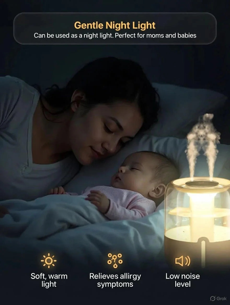 Humidificador de aire grande de 4,8l, difusor de Aroma eléctrico USB, purificador de aceites esenciales, generador de niebla de aromaterapia, luces para coche, hogar y dormitorio
