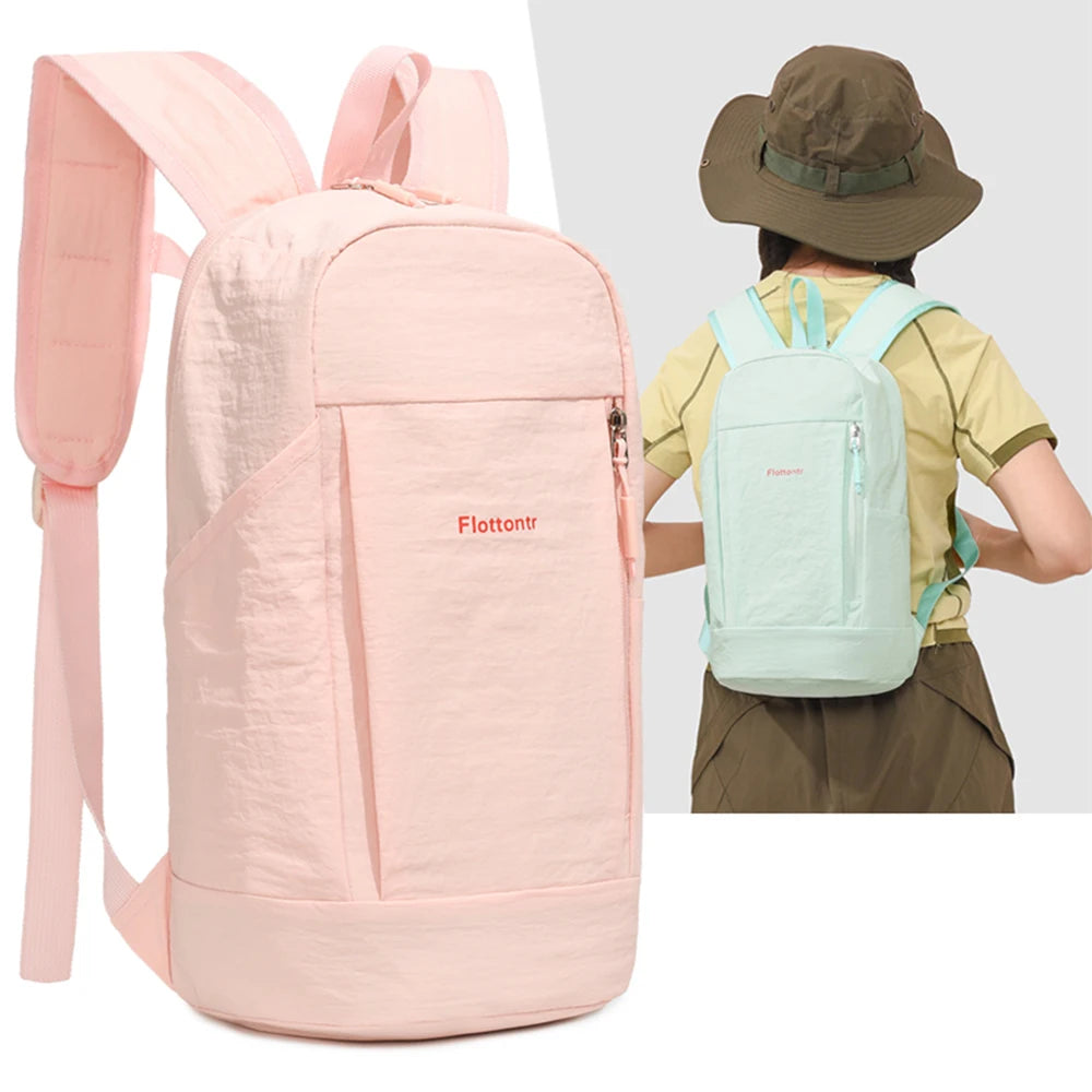 Mochila Pequeña y Ligera para Exteriores con Hebilla de Pecho, Mochila Espaciosa de Nailon, Bolso Resistente para Viajes de Fin de Semana y Vida Universitaria