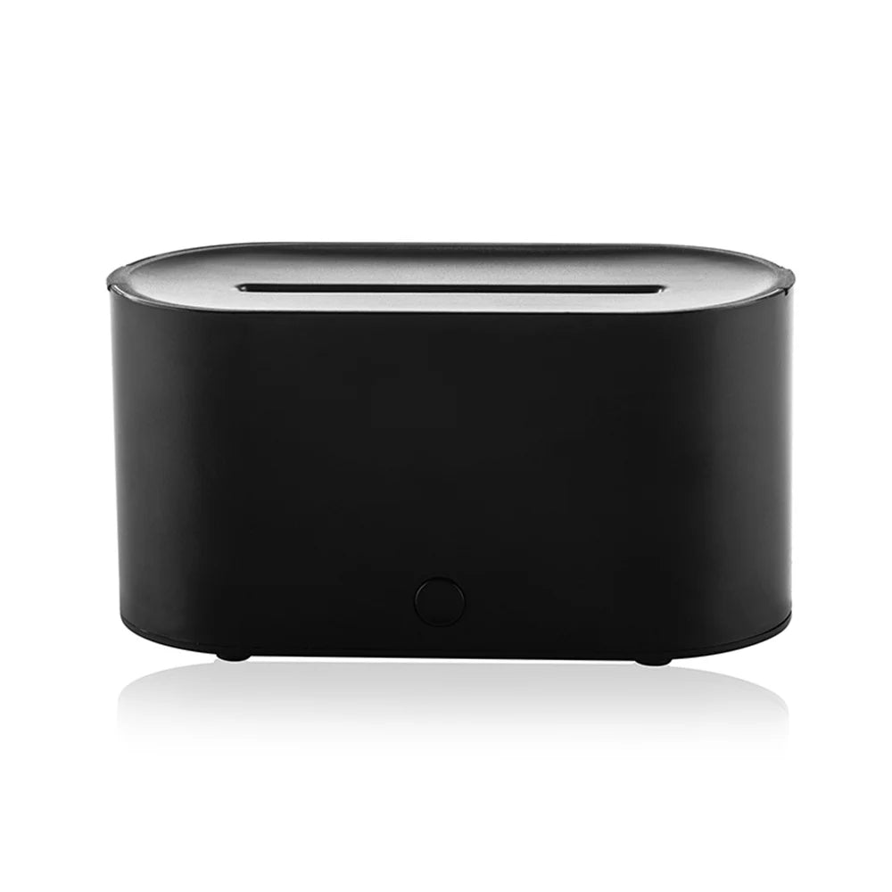 Máquina de aromaterapia con llama, lámpara colorida, Mini humidificador ultrasónico de aromaterapia silencioso de escritorio para el hogar, adecuado para dormitorio