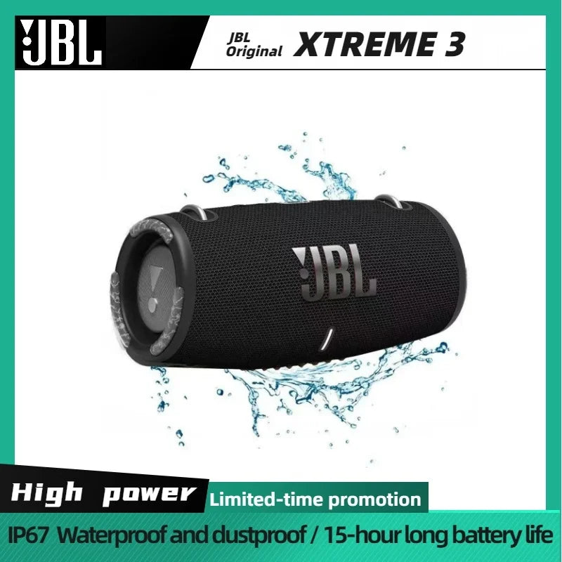 Altavoz Bluetooth Inalámbrico Original JBL Xtreme 3, Resistente al Agua y al Polvo IP67, Subwoofer Portátil para Fiestas, Altavoz de Bajos de Alta Potencia