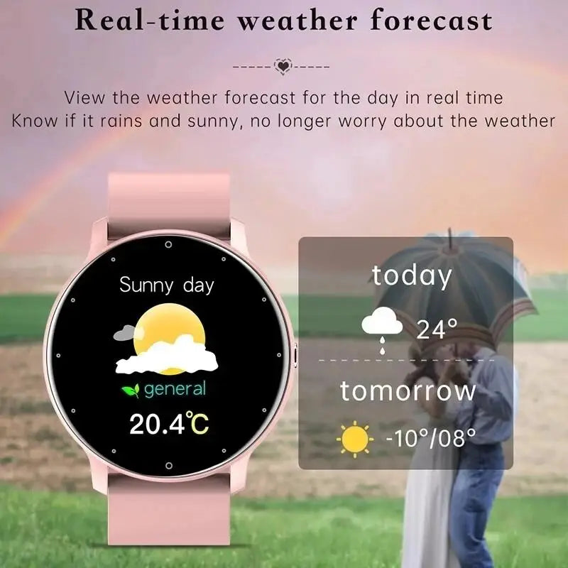 LIGE Reloj Inteligente Mujer Clima Bluetooth