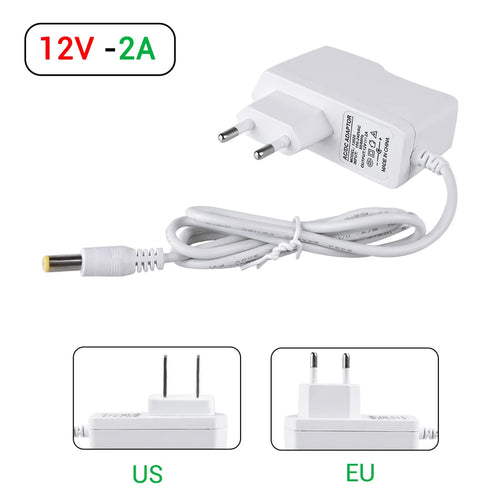Adaptador de Corriente 12V DC para Controlador LED