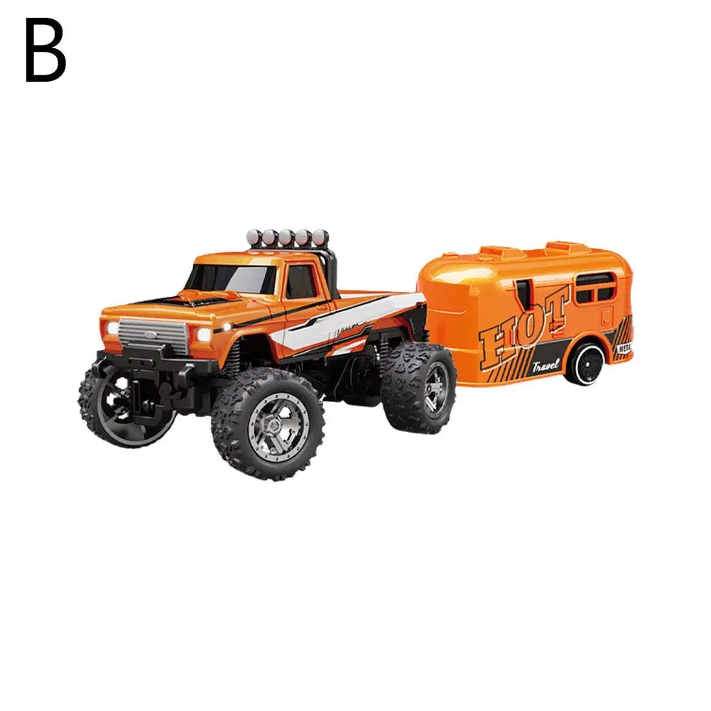 Mini coche de escalada todoterreno con Control remoto de 2,4G, camión monstruo todoterreno RC, modelo de aleación 1/64, vehículo todoterreno de juguete eléctrico