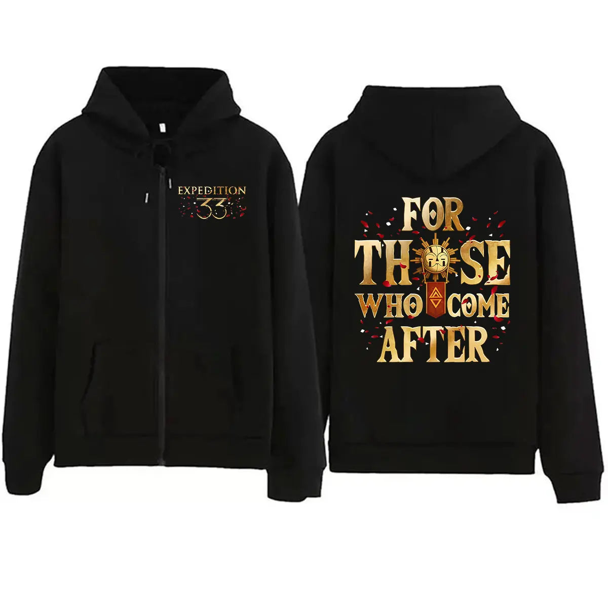 Sudadera Clair Obscur Expedition 33 con Cremallera, Vintage, Unisex