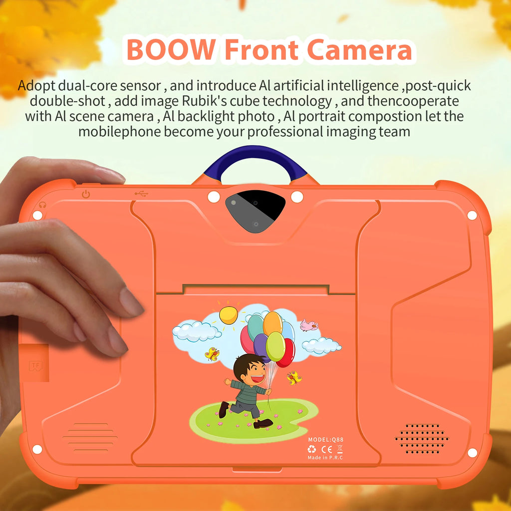Nueva Tablet PC de 7 Pulgadas con WiFi 5G para Niños, el Mejor Regalo, Tablet Educativa con Juegos para Niños, Android, Quad Core, 4GB RAM, 64GB ROM