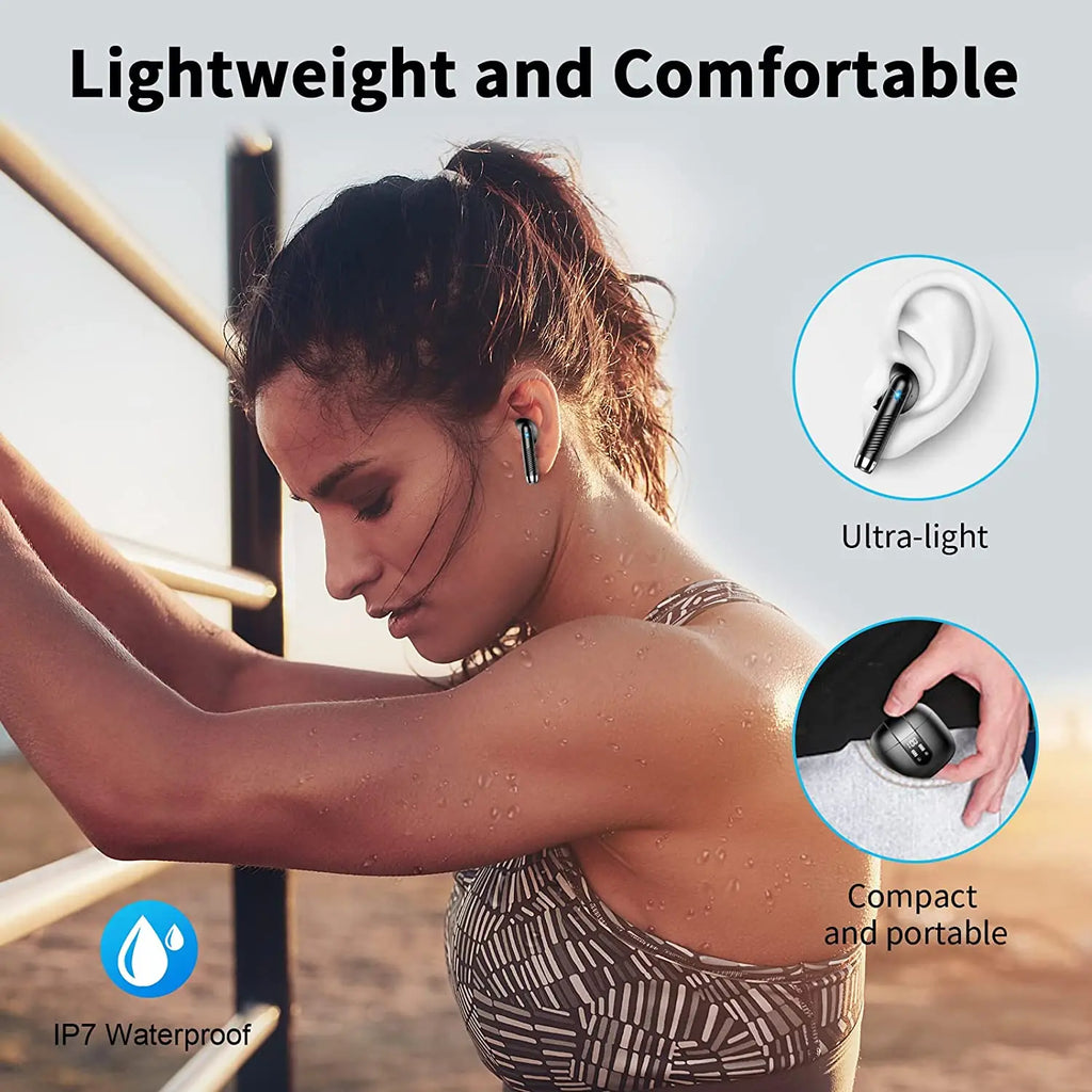 Auriculares Inalámbricos Bluetooth 5.3 con ENC y 40h de Autonomía