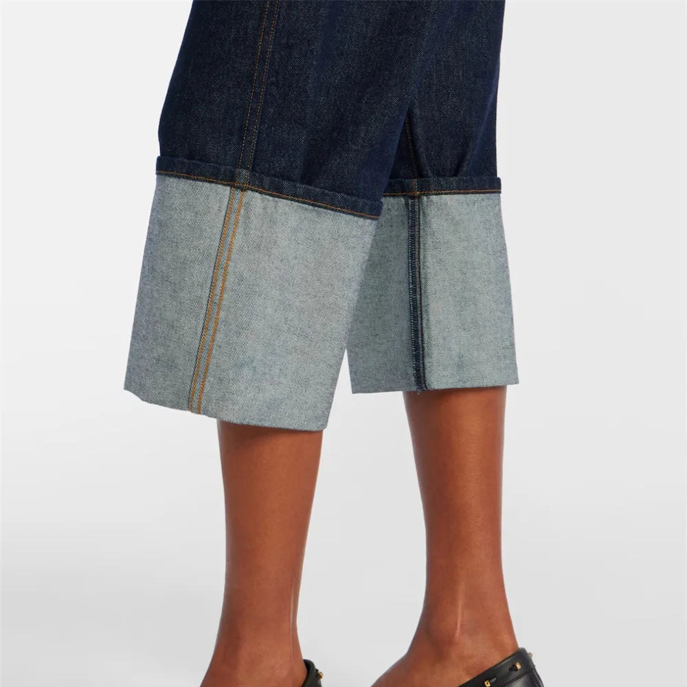 Pantalones de Mezclilla de Cintura Baja para Mujer