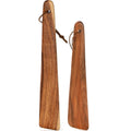 LMETJMA Espátula de madera de acacia, juego de utensilios de cocina de madera plana, espátula de madera no tóxica para voltear, rebanar y raspar