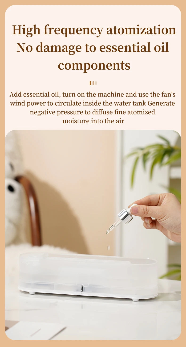 Humidificador de aromaterapia con efecto llama