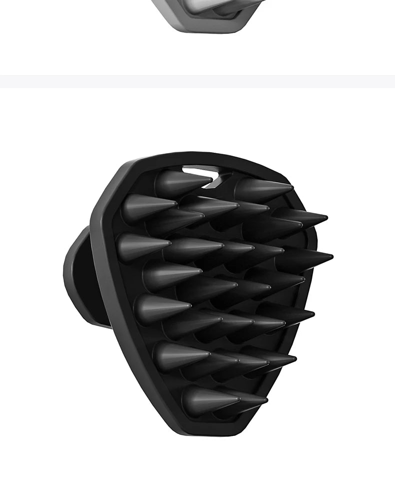 Cepillo de Silicona para Exfoliar y Limpiar la Cabeza, Diseño Ergonómico para un Masaje Suave del Cuero Cabelludo, Herramientas de Baño