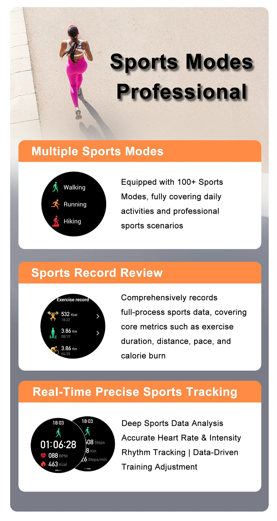 Reloj Inteligente AMOLED Deportivo con Brújula 2026