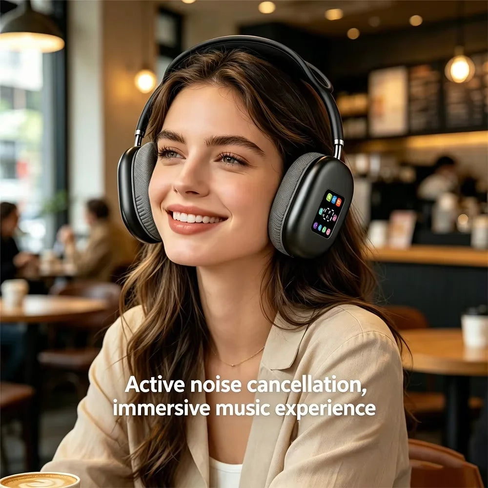 KEBIDUMEI Auriculares ANC Pantalla LED Digital
