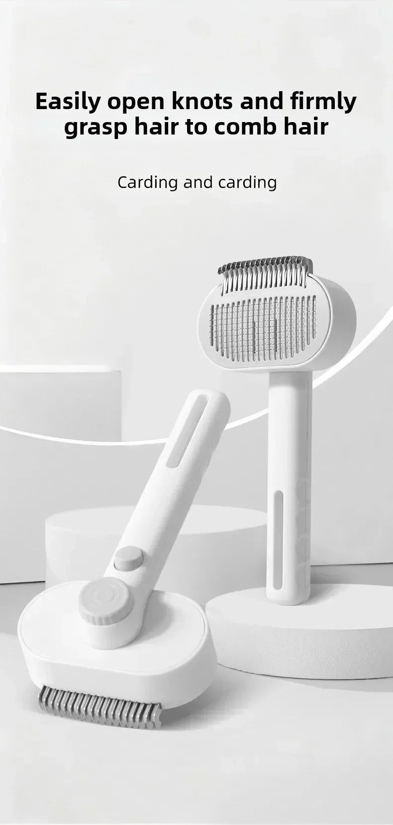 Cepillo Profesional para el Cuidado de Gatos, Herramienta para Eliminar el Pelo Suelto, para Gatos de Pelo Largo y Corto, Gatos de Interior, Gatitos, Conejos, Peine de Masaje