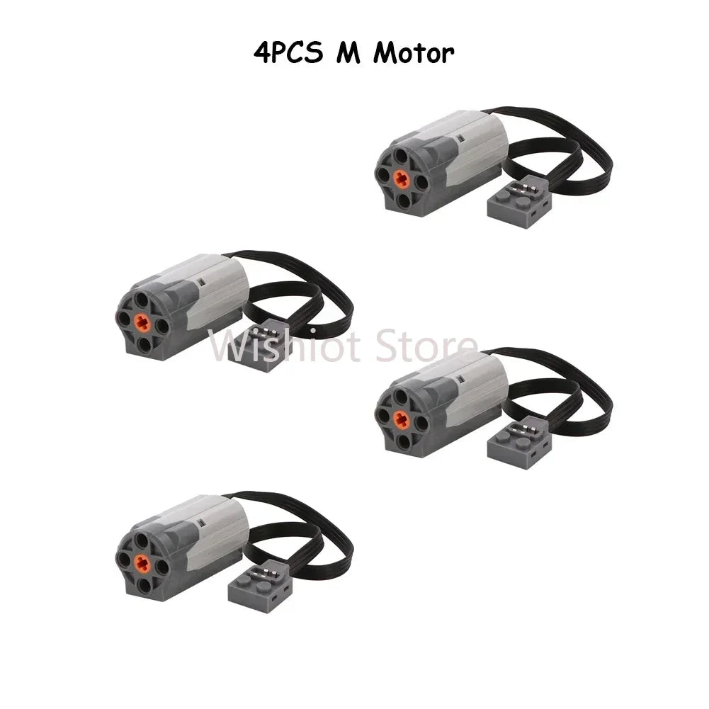 Funciones de energía técnica MOC compatibles con Legoeds, Motor M 8883, Control remoto modificado, grupo de energía, tren, caja de batería de litio 9686