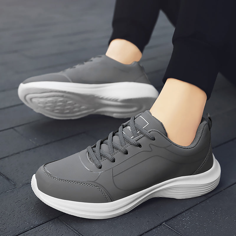 Nuevos zapatos para correr para hombre, zapatillas cálidas de invierno para hombre, zapatos antideslizantes transpirables para caminar para hombre, zapatos informales suaves con cordones, ligeros