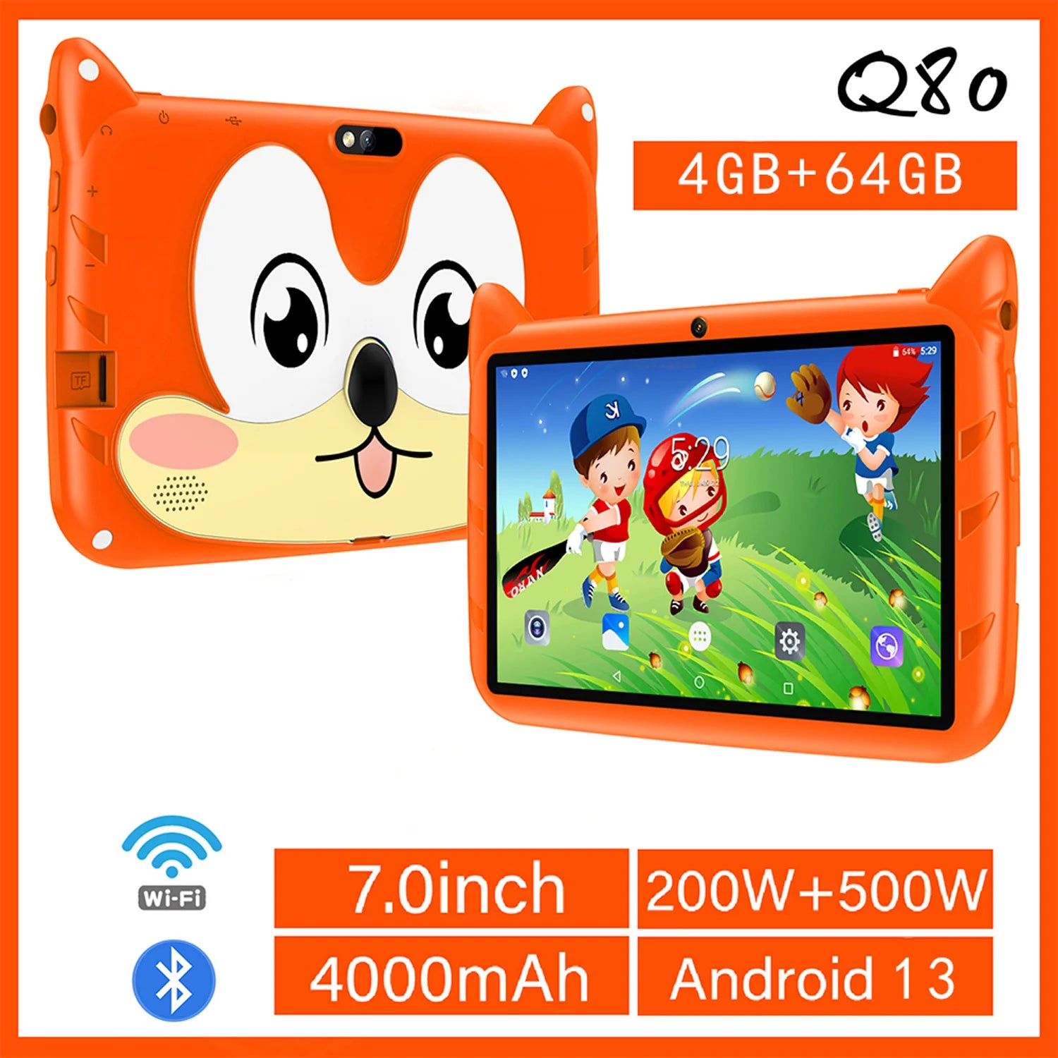 Nuevo Google 5G WiFi tabletas para niños 7 pulgadas Quad Core 4GB RAM 64GB ROM barato para niños regalo educativo aprendizaje 4000mAh Tablet Pc