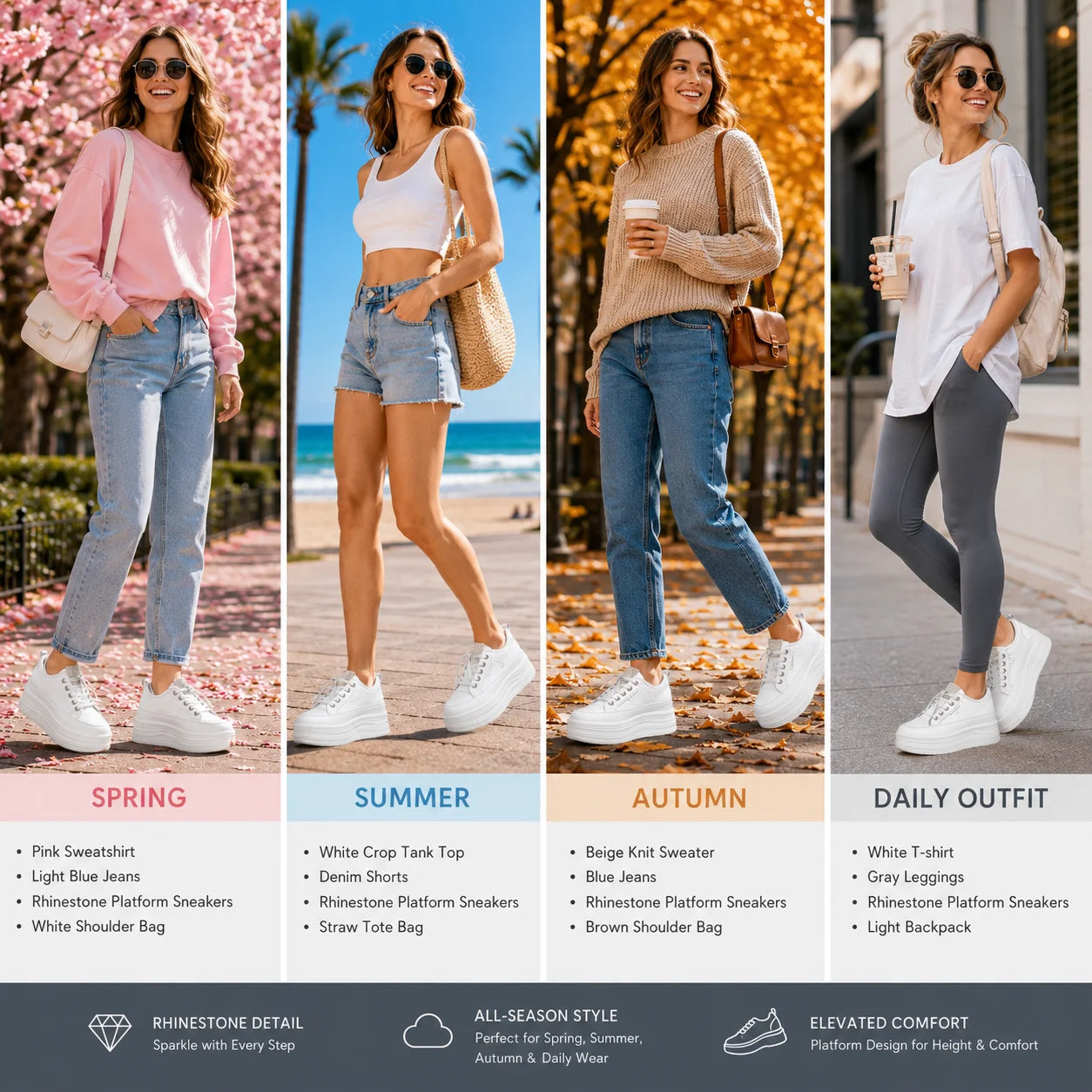 Zapatos de Plataforma Oculta para Mujer con Tacón de 9 cm