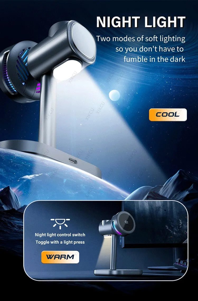 Cargador Inalámbrico Magnético Qi2 25W con LED