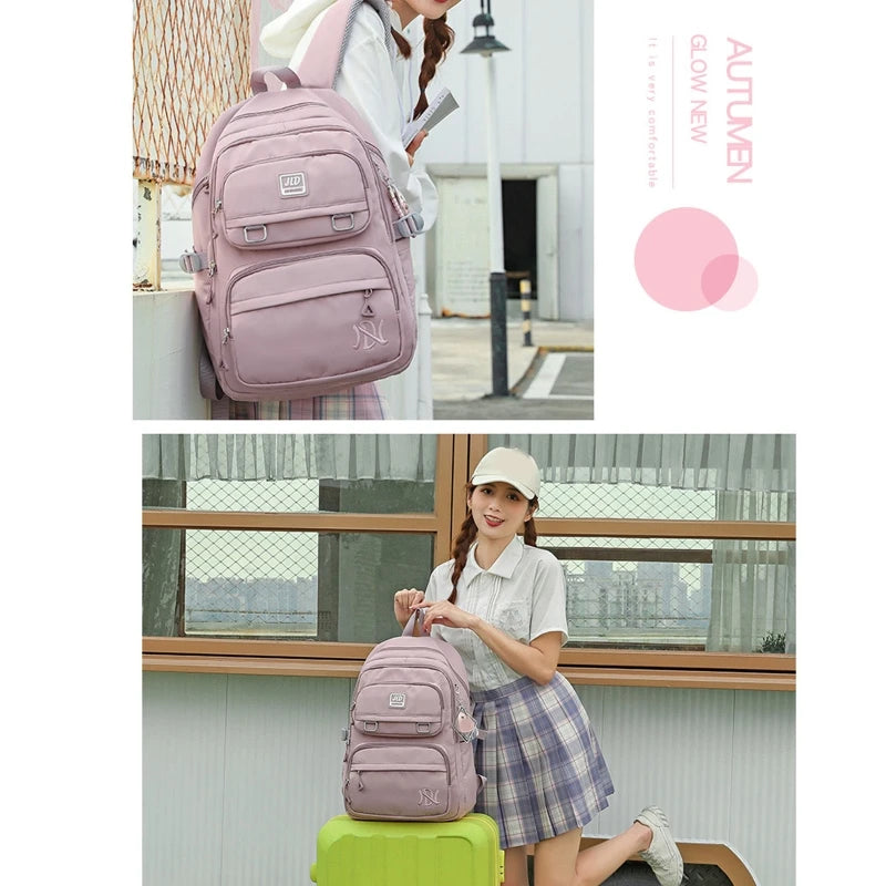 Mochila escolar para niña, mochila para adolescentes, mujeres y niños, mochila escolar rosa para primaria, mochila alta para adolescentes y niños