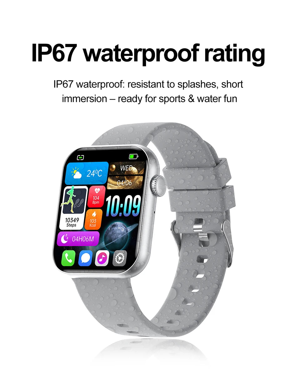 Reloj Inteligente con IA de Voz, IP68 y Llamadas Bluetooth