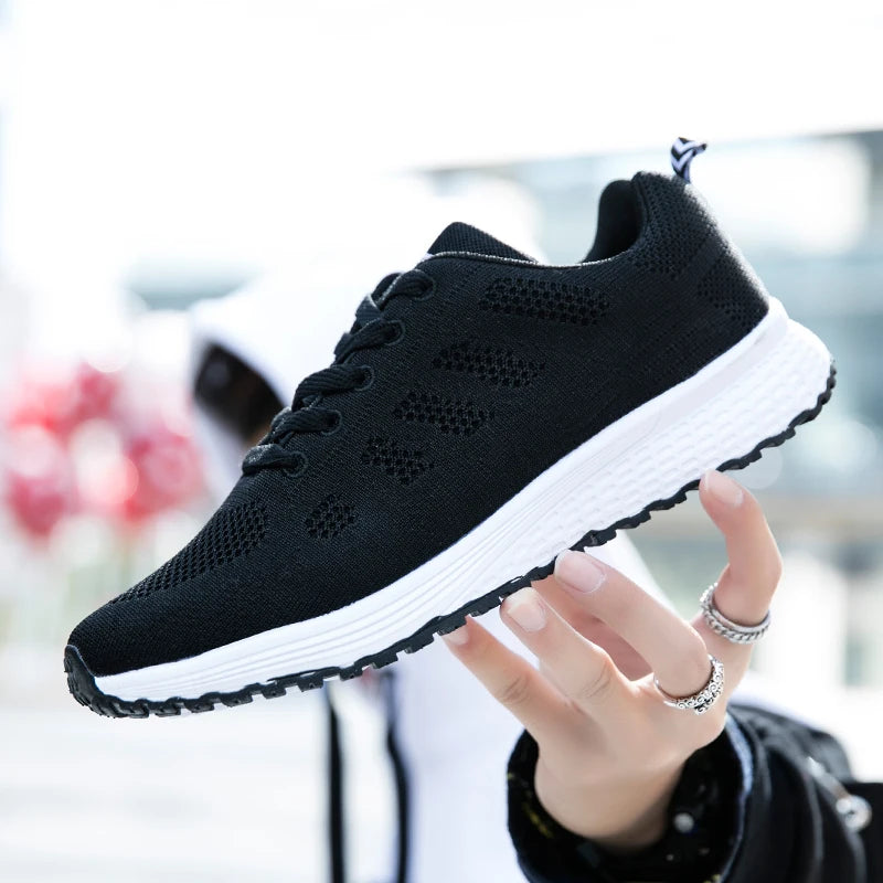 YRZL Zapatillas de deporte para hombre, zapatillas de deporte transpirables de malla cómodas y ligeras a la moda, zapatos deportivos para parejas, zapatos de tenis al aire libre para hombres