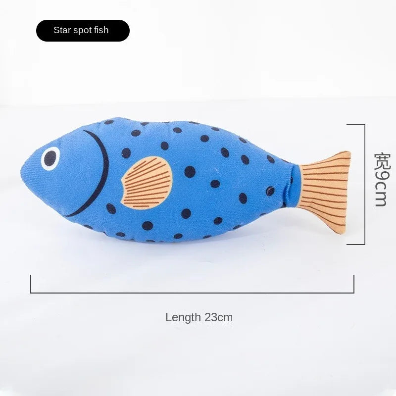 1 pieza de juguete creativo para gatos con forma de pez, resistente a mordeduras, hierba gatera, juguetes para masticar para mascotas, suministros de interacción para mascotas, favores para gatos