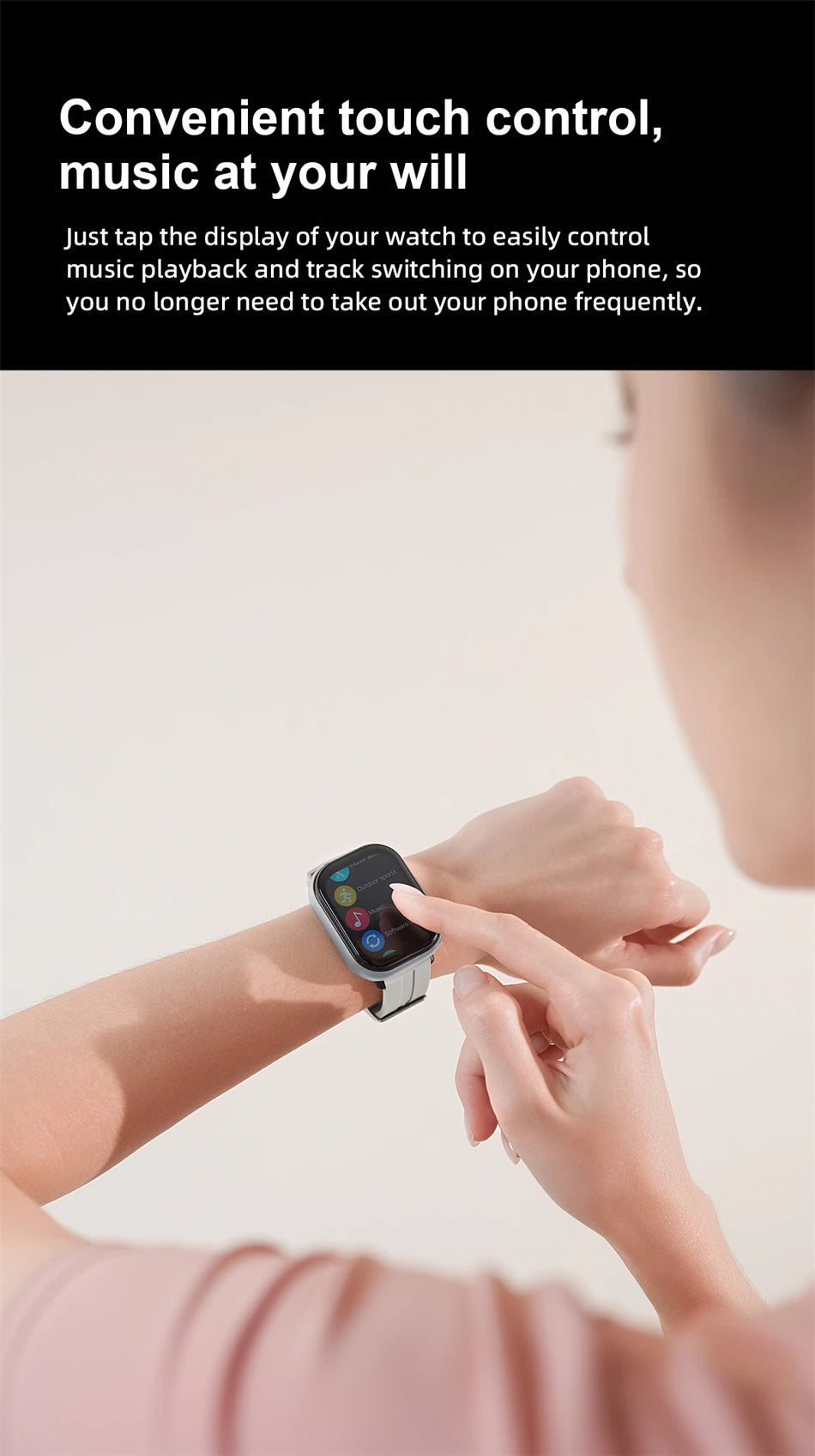 Reloj Inteligente LIGE con Auriculares Bluetooth 2 en 1