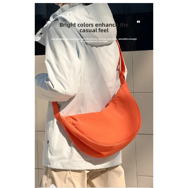 Bolso bandolera ligero para mujer con diseño luna, multicolor y uso diario