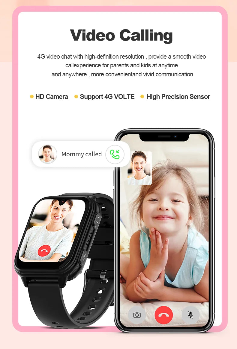 Reloj Inteligente 4G para Niños KT33 con GPS, WiFi y Videollamada