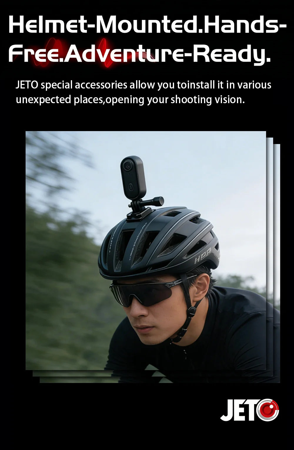 Cámara de acción 4K mini con estabilización EIS, impermeable y WiFi para deportes
