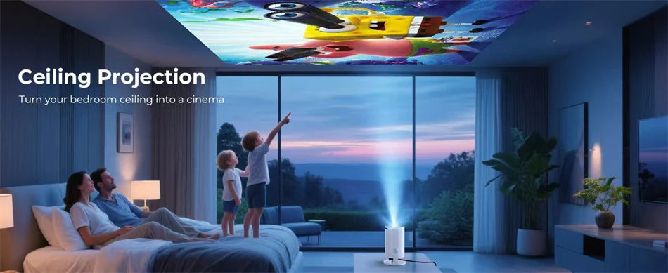 Nuevo Proyector HY300 2026, 4K, Android 11, Wifi6, 290ANSI, Allwinner H713, BT5.0, 1080P, 1280*720P, Cine, Portátil para Exteriores ﻿
