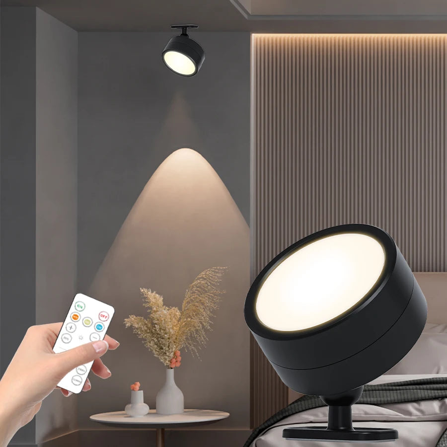 Foco LED Inalámbrico de Pared con Luz Nocturna
