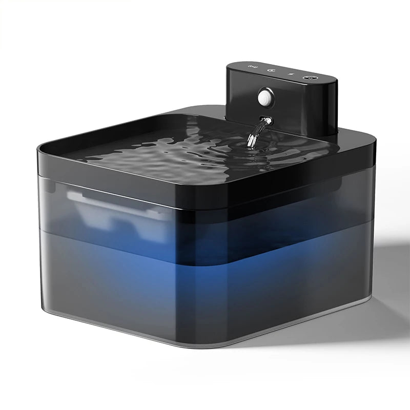 ROJECO-fuente de agua automático inalámbrico para gatos, dispensador de agua para mascotas de 2600mAh, Sensor infrarrojo para perros y gatos, bebedero inteligente para mascotas