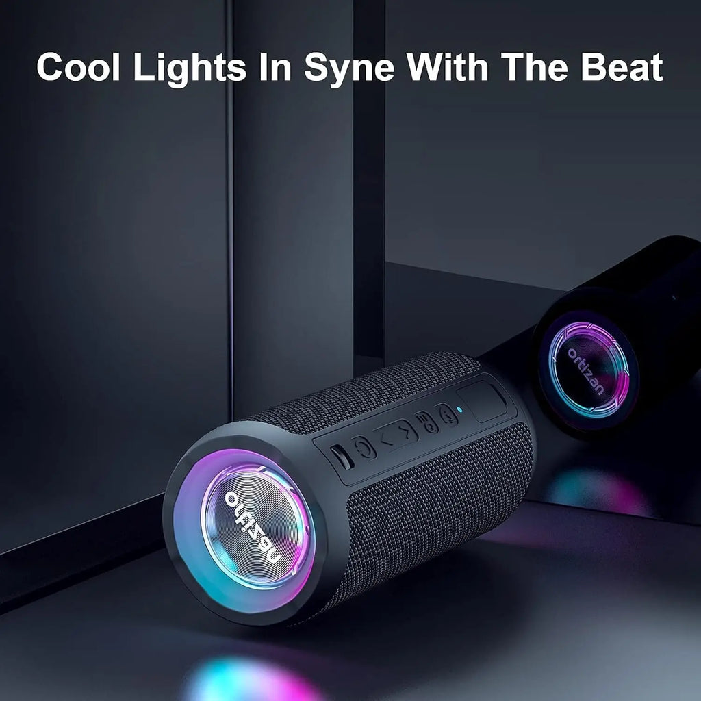 Ortizan X10P Altavoz Bluetooth con Luz LED IPX7