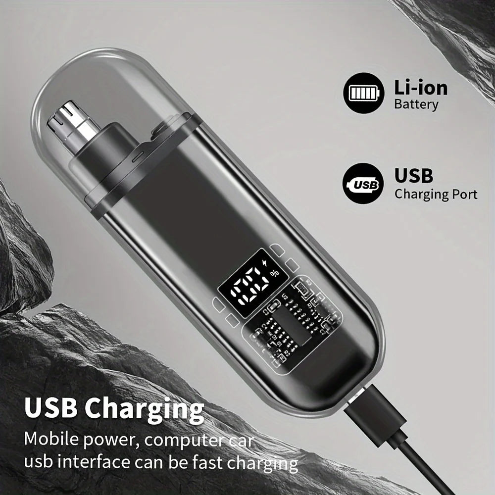 Cortadora de Pelo de Nariz y Oreja USB Portátil