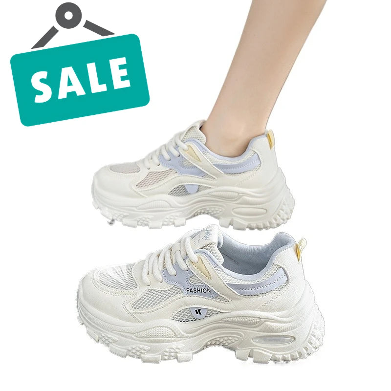 Zapatillas deportivas con plataforma para mujer transpirables