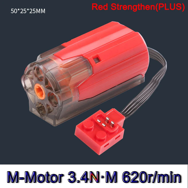 Bloques de construcción electrónicos técnicos, accesorios de reacondicionamiento MOC, micromotor, piezas de funciones de potencia RC, bloques de coche DIY creativos, juguetes para niños