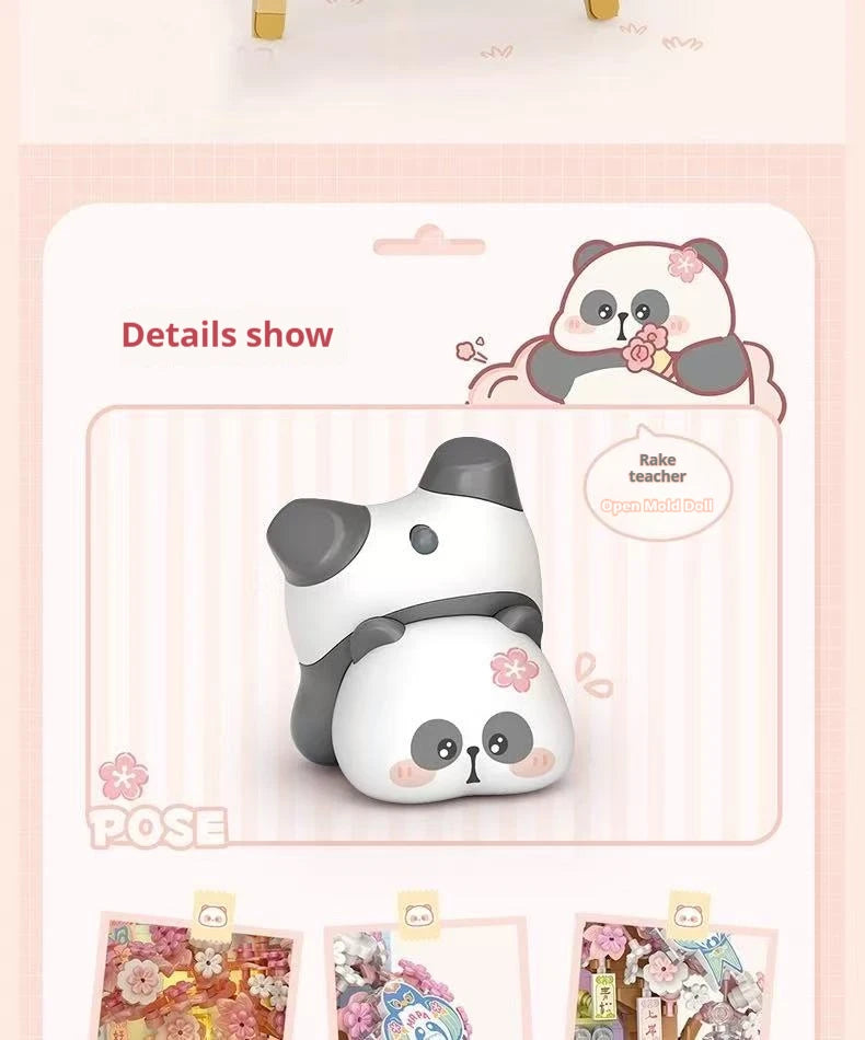 Bloques de Construcción LOZ Panda Pixel Art, Modelo MOC DIY, Mosaico Decorativo de Escritorio, Regalo Coleccionable para Adultos, Cumpleaños, Festividades