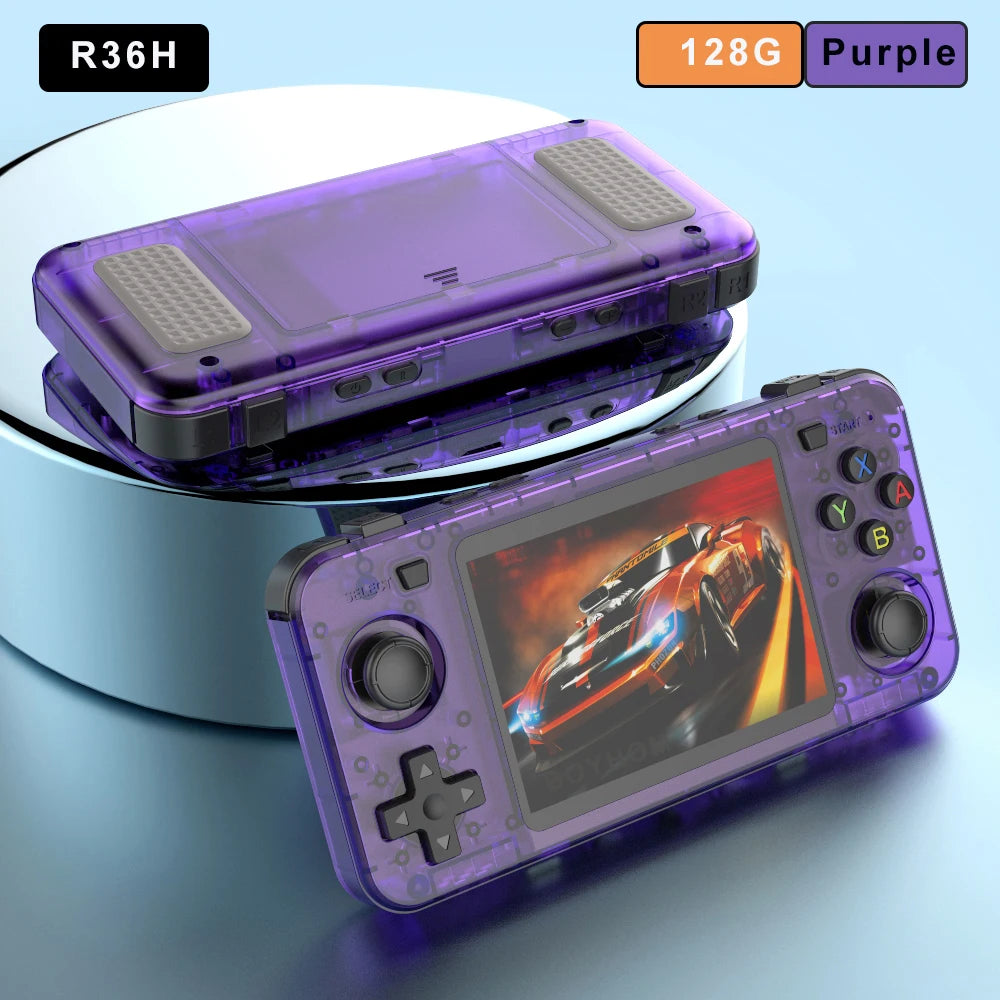Consola de Juegos Retro Portátil R36H, Sistema Linux, Pantalla IPS 3.5 Pulgadas