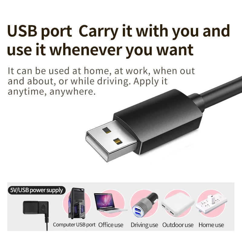 Soporte de Tobillo Eléctrico Portátil con Calor - Masaje de 3 Niveles, Compresa Caliente, Alivia el Dolor Articular, Ayuda en la Recuperación Deportiva, Puerto USB