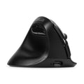 Delux M618ZD Ratón Vertical inalámbrico ergonómico de mano izquierda Bluetooth 2,4 GHz recargable silencioso clic ratones para oficina mano pequeña