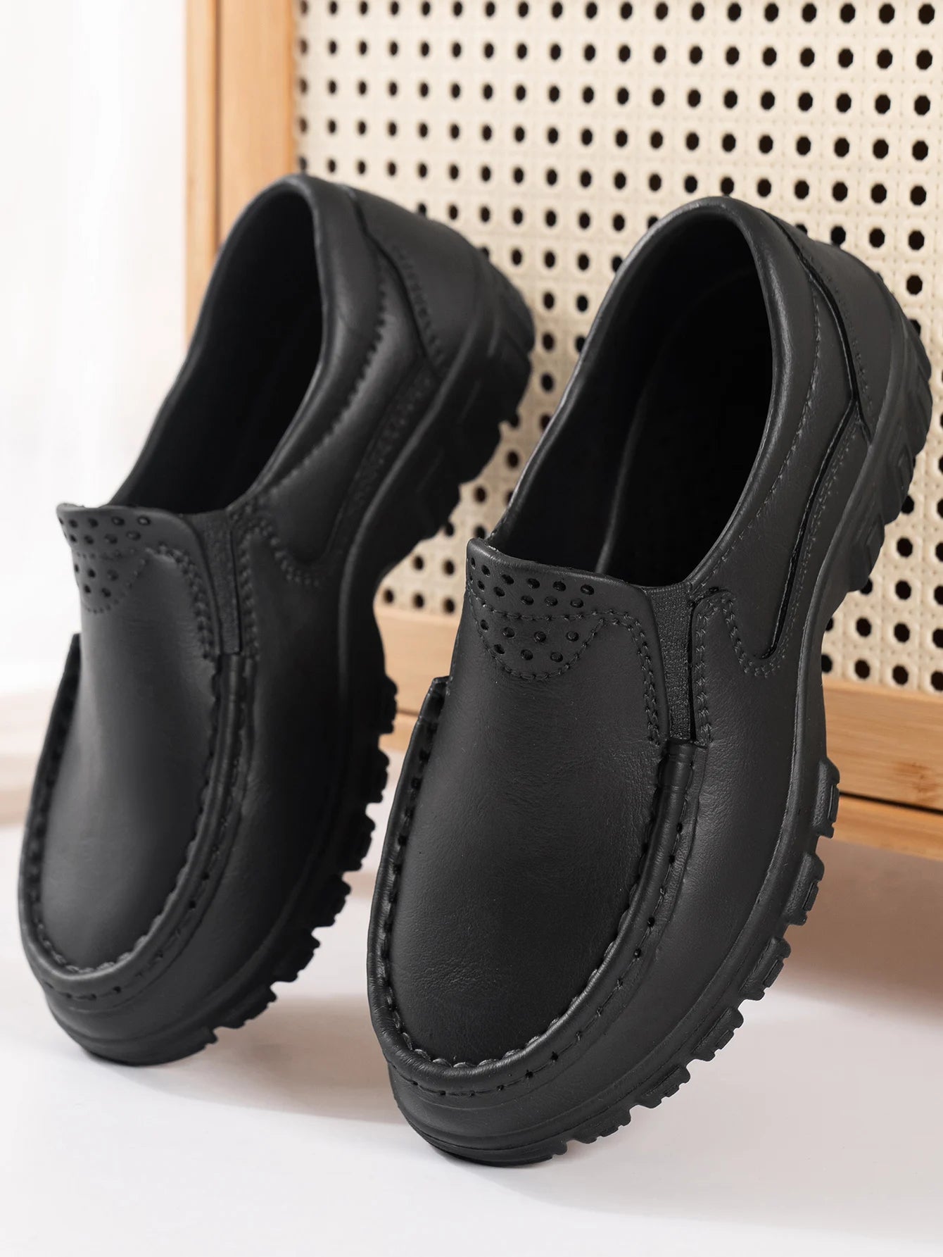 Zapatos informales para hombre, impermeables, antideslizantes, suela gruesa, resistentes al desgaste, transpirables, suela suave, zapatos casuales sin cordones