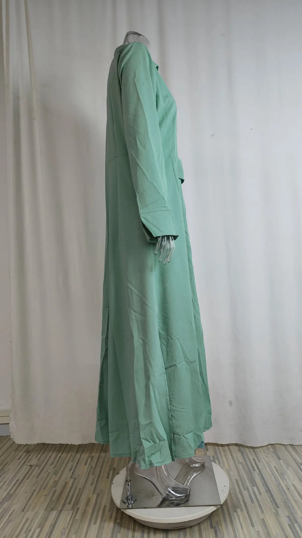 Primavera Verano mujer vestido de talla grande blanco Casual cuello pico solapa camisa de manga larga Maxi vestidos mujer bolsillo fiesta vestido largo