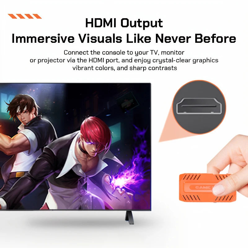 Nuevo X10 PRO Game Stick con 128 GB y más de 50000 Juegos Retro, Consola de Juegos Portátil para TV con Controles Inalámbricos, Salida de Video HD, Regalo
