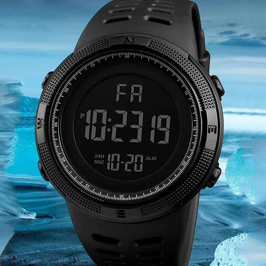 Reloj electrónico para hombre, relojes deportivos militares, luminoso, multifunción, LED, reloj de pulsera Digital para hombre, niño, estudiante, adolescente
