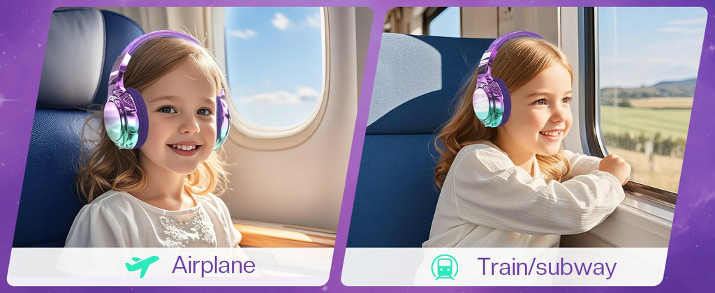 Auriculares Bluetooth Infantiles Plegables para Viajes