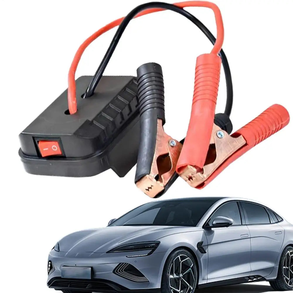 Arrancador de Batería Portátil para Autos con Pinzas y USB
